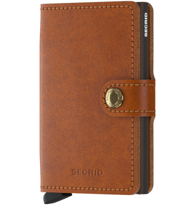 Protège cartes mini wallet Secrid original cognac brown