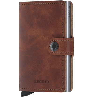 Protège cartes mini wallet Secrid vinage brown