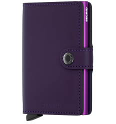 Protège cartes mini wallet Secrid matte purple