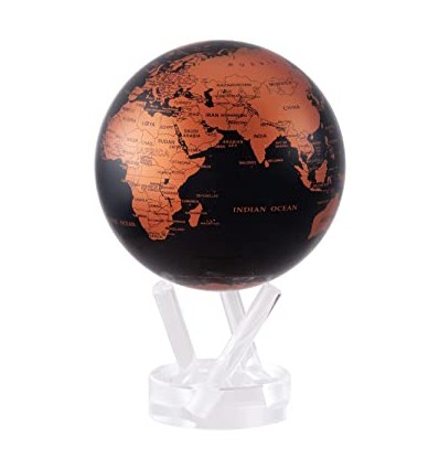 Globe Mova noir et cuivre